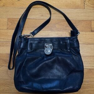 Michael Kors Black Leather Shoulder Bag